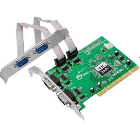 SIIG CyberSerial 4S 550 PCI 4 puertos tarjeta controladora RS-232 (JJ-P45012-S7 de E/S)-